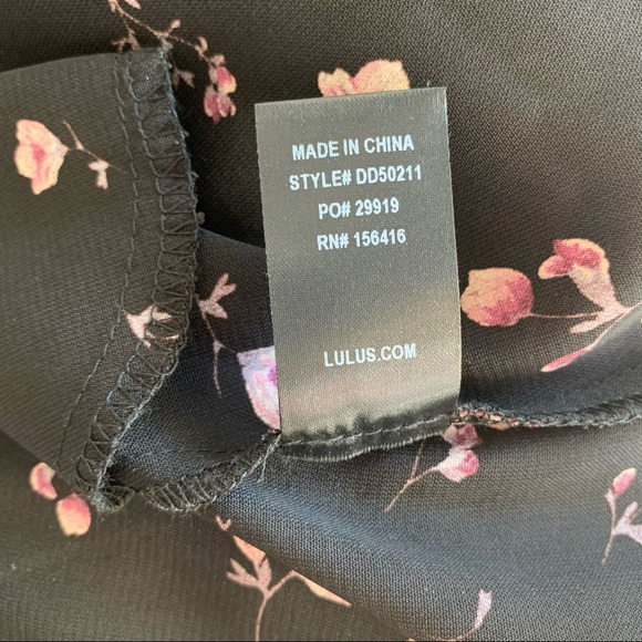 Lulu's Love Blossoms Black Floral Button-Up Dress - Picture 11 of 11